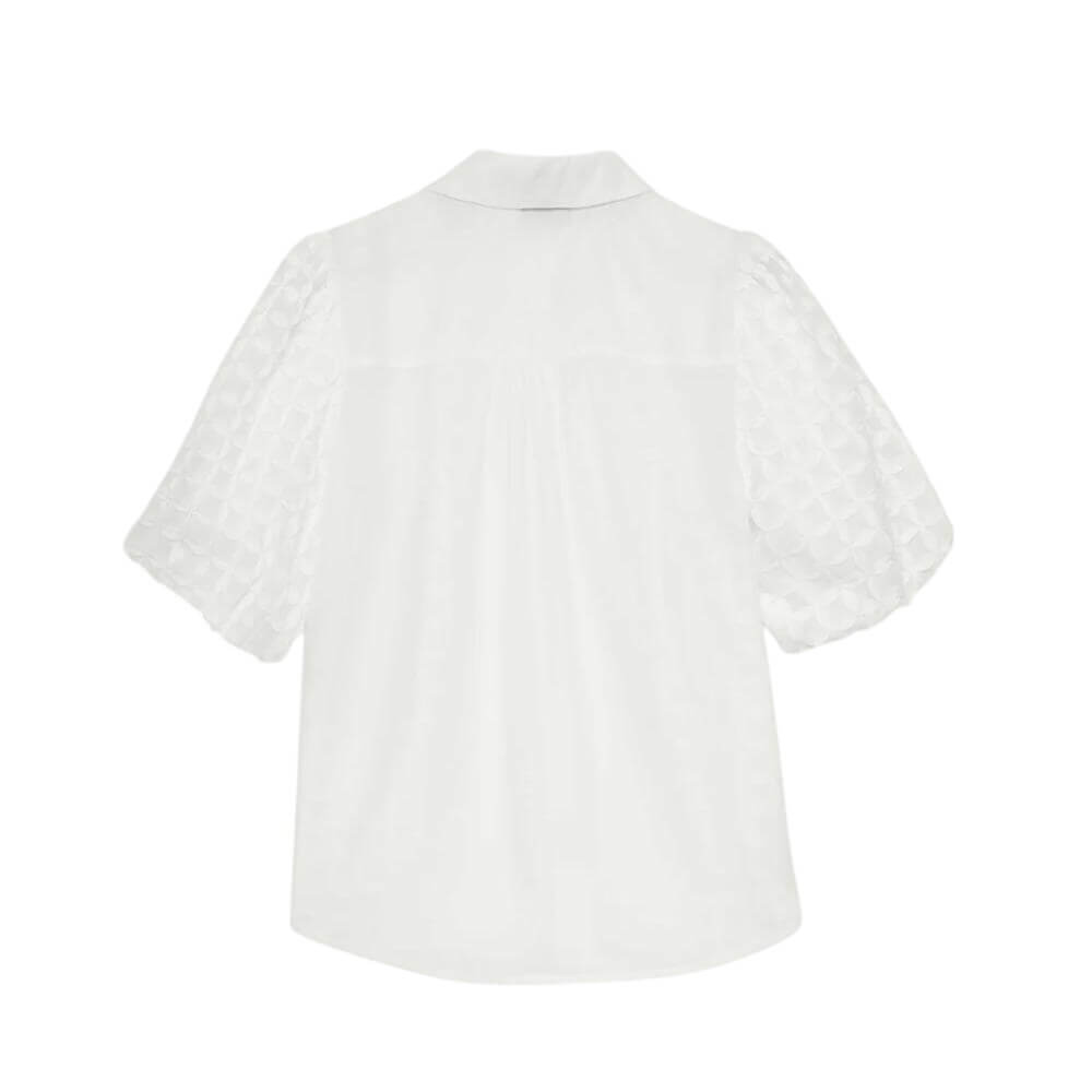 Mint Velvet White Applique Petal Shirt